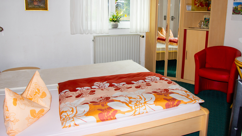 Einzelzimmer der Pension Altstadt-Gästehaus Köhler in Dresden